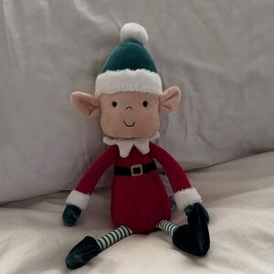 Jellycat Red and Green Eldo Elf Plush